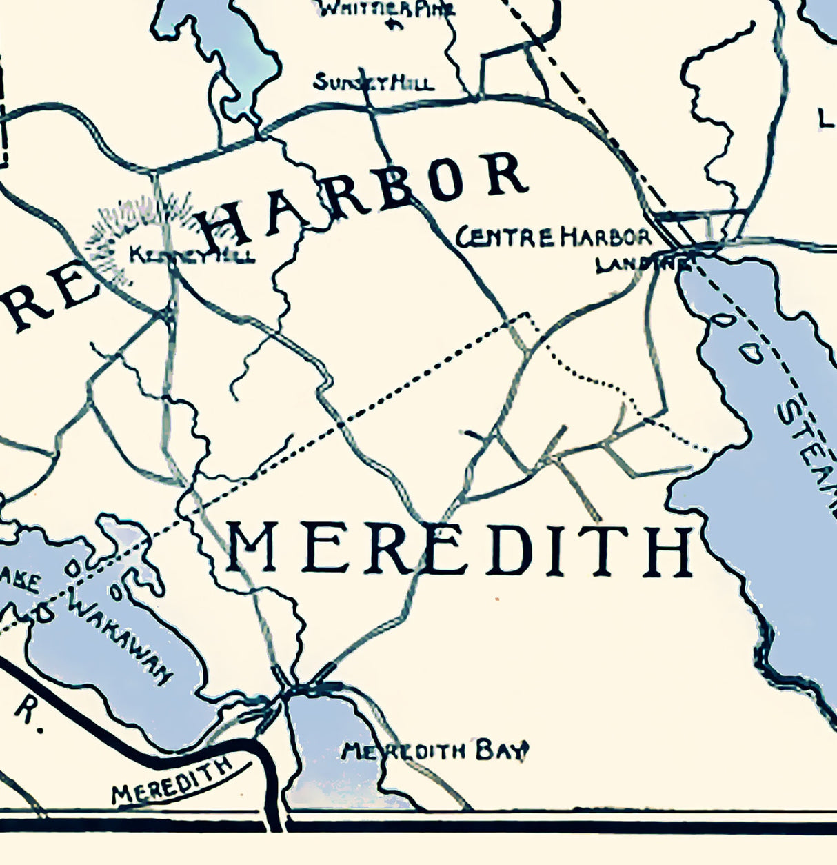 1902 Map of Squam Lake New Hampshire