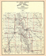 1913 Map of Boone County Iowa