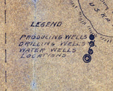 1915 Map of McKinley County New Mexico Oil Wells