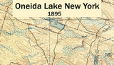 1895 Map of Oneida Lake New York