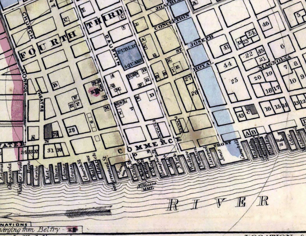 1853 Map of Mobile Alabama
