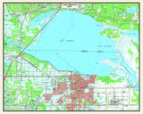 1970 Map of Lake Monroe Sanford Florida