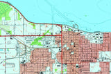1970 Map of Lake Monroe Sanford Florida
