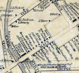 1855 Town Map of Girard Erie County Pennsylvania