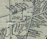 1855 Town Map of North East Erie County Pennsylvania