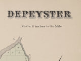 1865 Map of Depeyster Township Saint Lawrence County New York