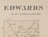 1865 Map of Edwards Township Saint Lawrence County New York