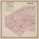 1865 Map of Fowler Township Saint Lawrence County New York