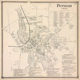 1865 Town Map of Potsdam Saint Lawrence County New York