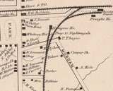 1865 Town Map of Racketville Saint Lawrence County New York