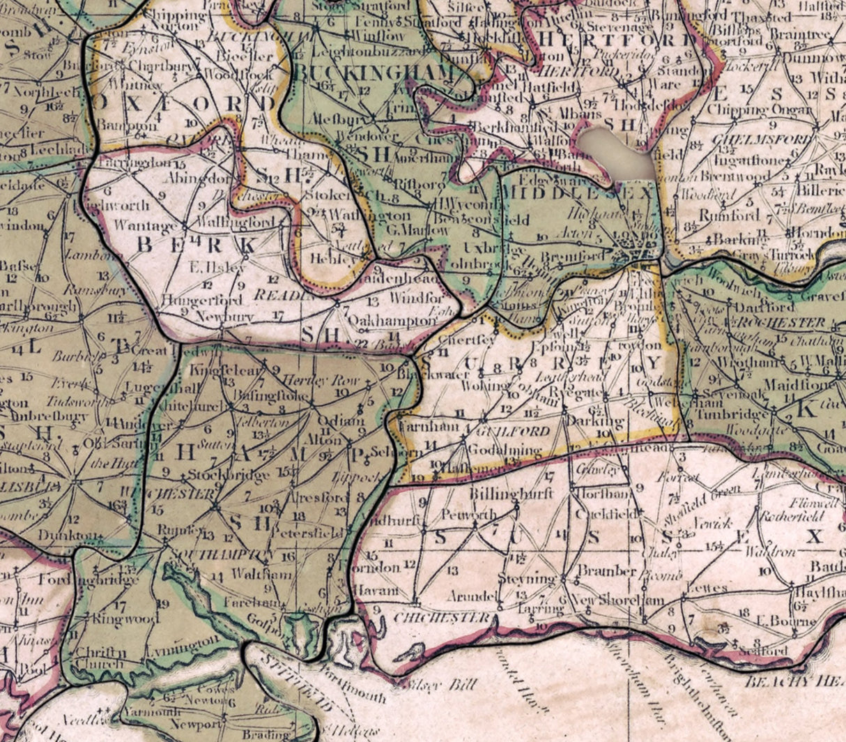 1798 Map of England and Wales