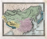 1835 Map of The Chinese Empire and Japan
