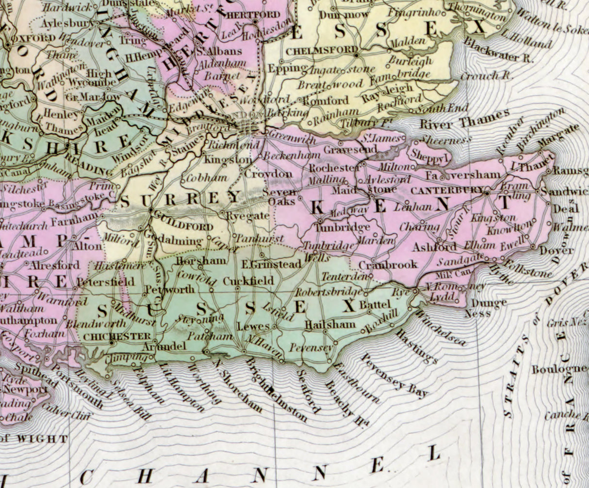 1844 Map of England