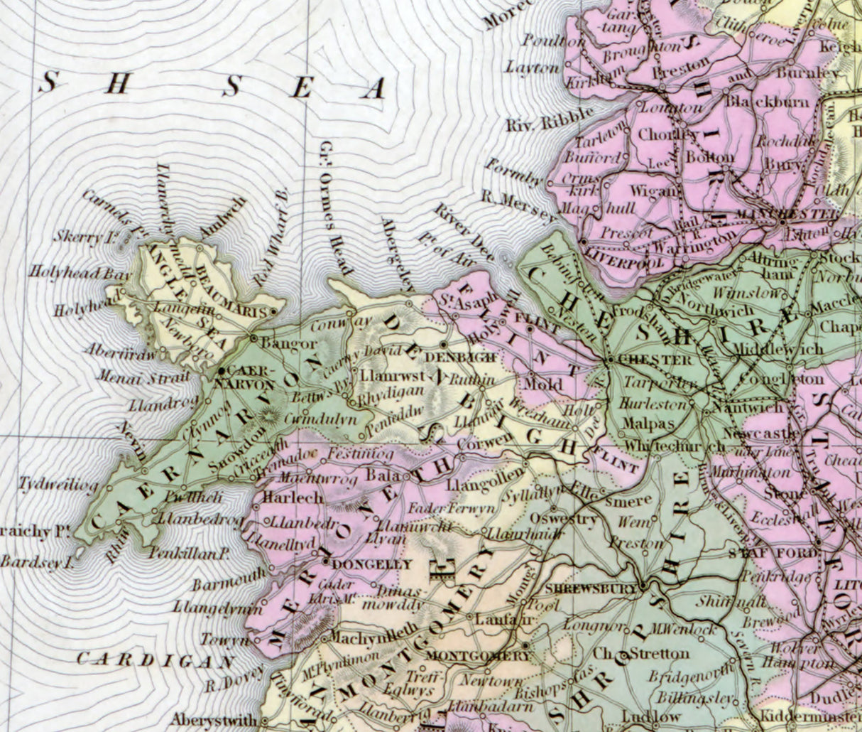 1844 Map of England