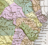 1844 Map of The State of Georgia