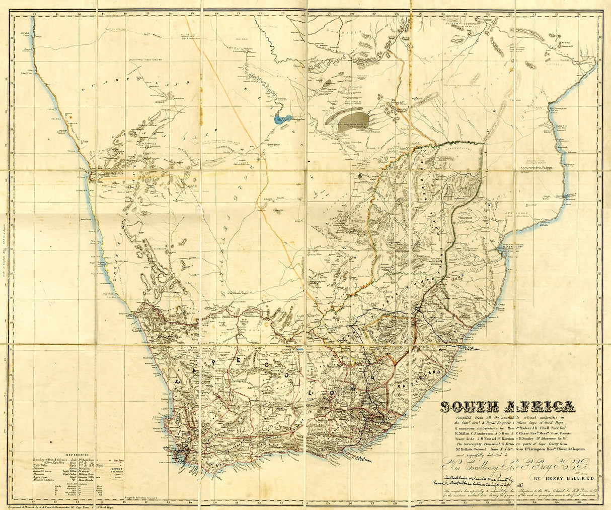 1857 Map of South Africa