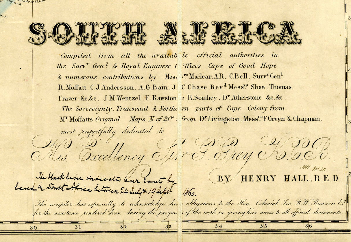 1857 Map of South Africa