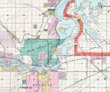 1891 Map of the City of Superior and The Head Of Lake Superior