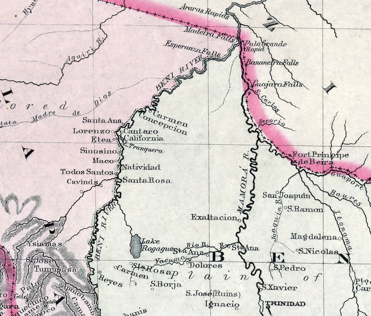 1894 Map of Bolivia