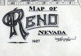1927 Map of Reno Nevada