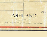 1897 Town Map of Ashland Ohio