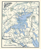 1902 Map of Squam Lake New Hampshire