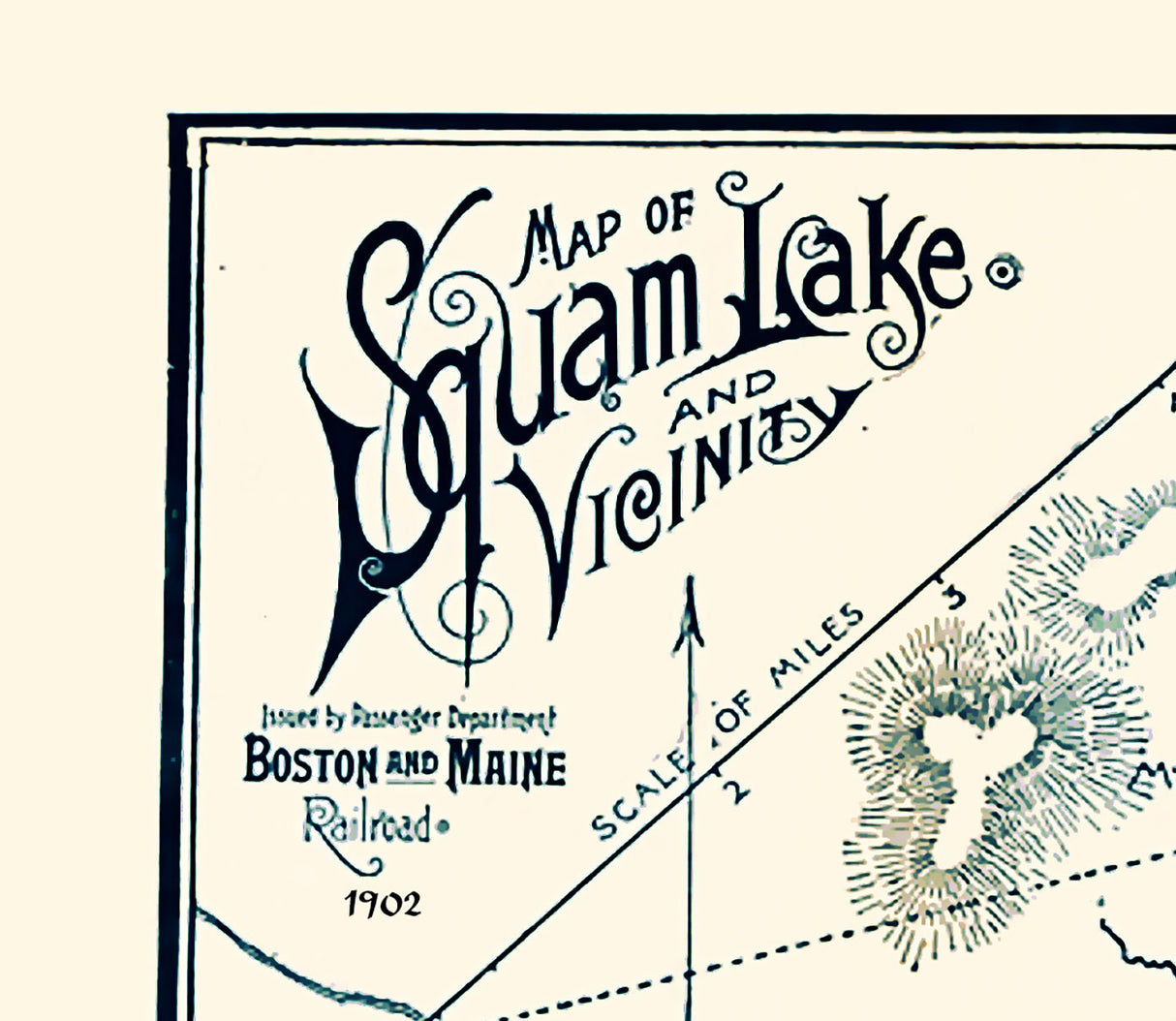 1902 Map of Squam Lake New Hampshire