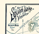 1902 Map of Squam Lake New Hampshire