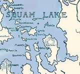 1902 Map of Squam Lake New Hampshire