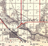 1913 Map of Blackhawk County Iowa