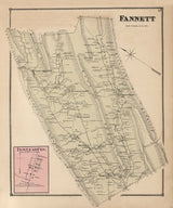 1868 Map of Fannett Township Franklin County Pennsylvania