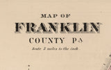 1868 Map of Franklin County Pennsylvania