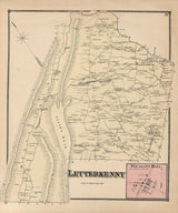 1868 Map of Letterkenny Township Franklin County Pennsylvania