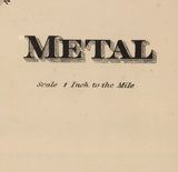 1868 Map of Metal Township Franklin County Pennsylvania
