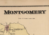 1868 Map of Montgomery Township Franklin County Pennsylvania