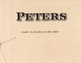 1868 Map of Peters Township Franklin County Pennsylvania