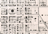 1865 Town Map of Lebanon Boone County Indiana