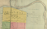 1892 Town Map of Richmond McHenry County Illinois