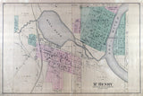 1892 Town Map of McHenry McHenry County Illinois