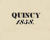 1858 Map of Quincy Branch County Michigan