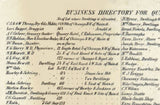 1858 Map of Quincy Branch County Michigan