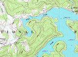 1984 Map of Lake Glenville North Carolina