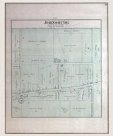 1892 Town Map of Johnsburg McHenry County Illinois