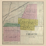 1892 Town Map of Chemung McHenry County Illinois