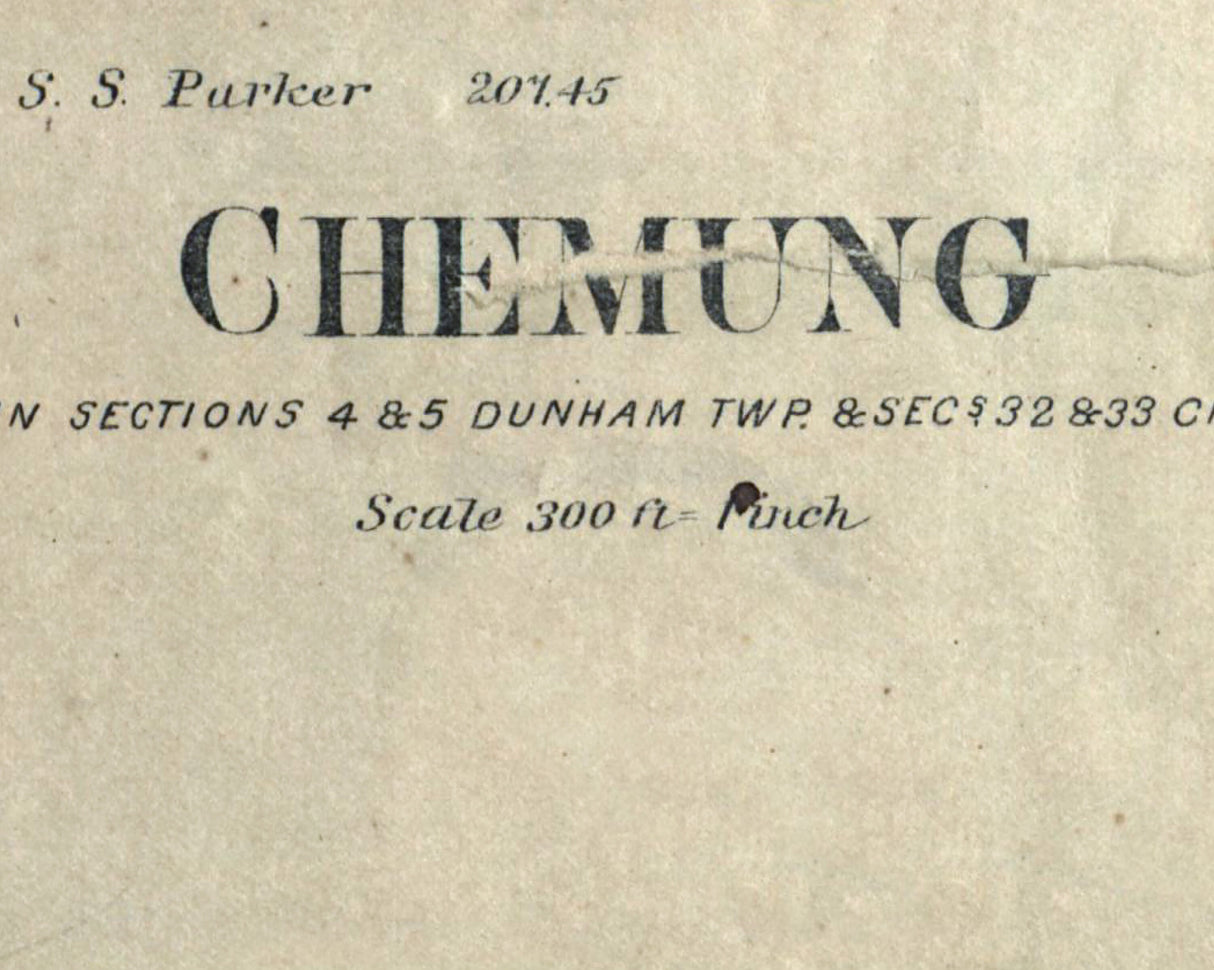 1892 Town Map of Chemung McHenry County Illinois