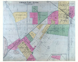 1892 Town Map of Crystal Lake and Nunda McHenry County Illinois