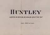 1892 Town Map of Huntley McHenry County Illinois