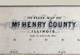 1892 Map of McHenry County Illinois