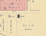 1889 Town Map of Evanswood Waupaca County Wisconsin