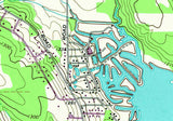 1991 Map of Edinboro Lake Erie County Pennsylvania